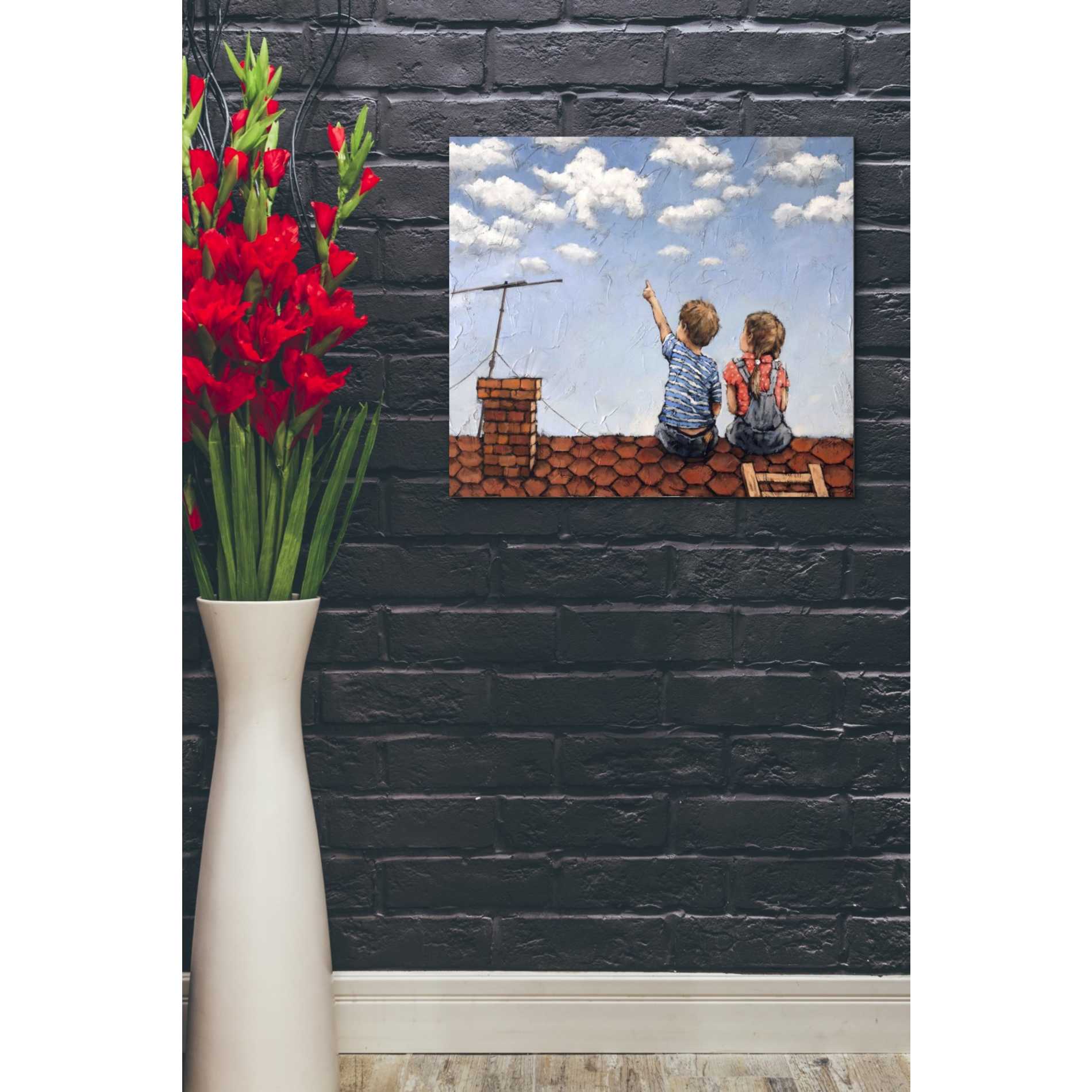 'Counting Clouds' by Alexander Gunin, Canvas Wall Art,24 x 20