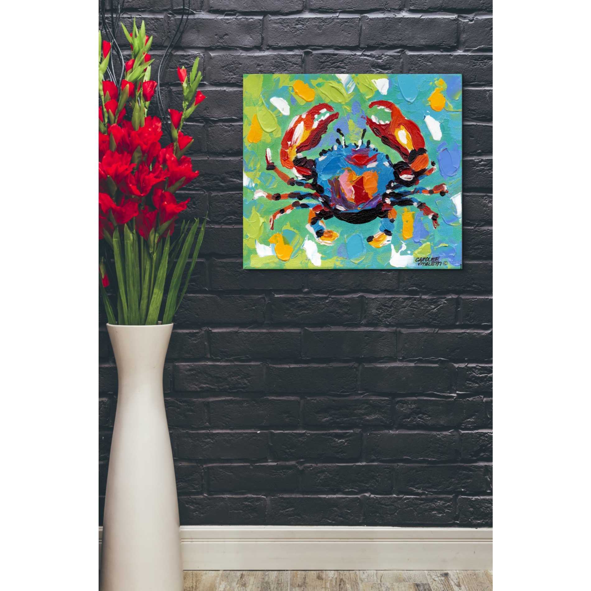 'Seaside Crab I' by Carolee Vitaletti Giclee Canvas Wall Art