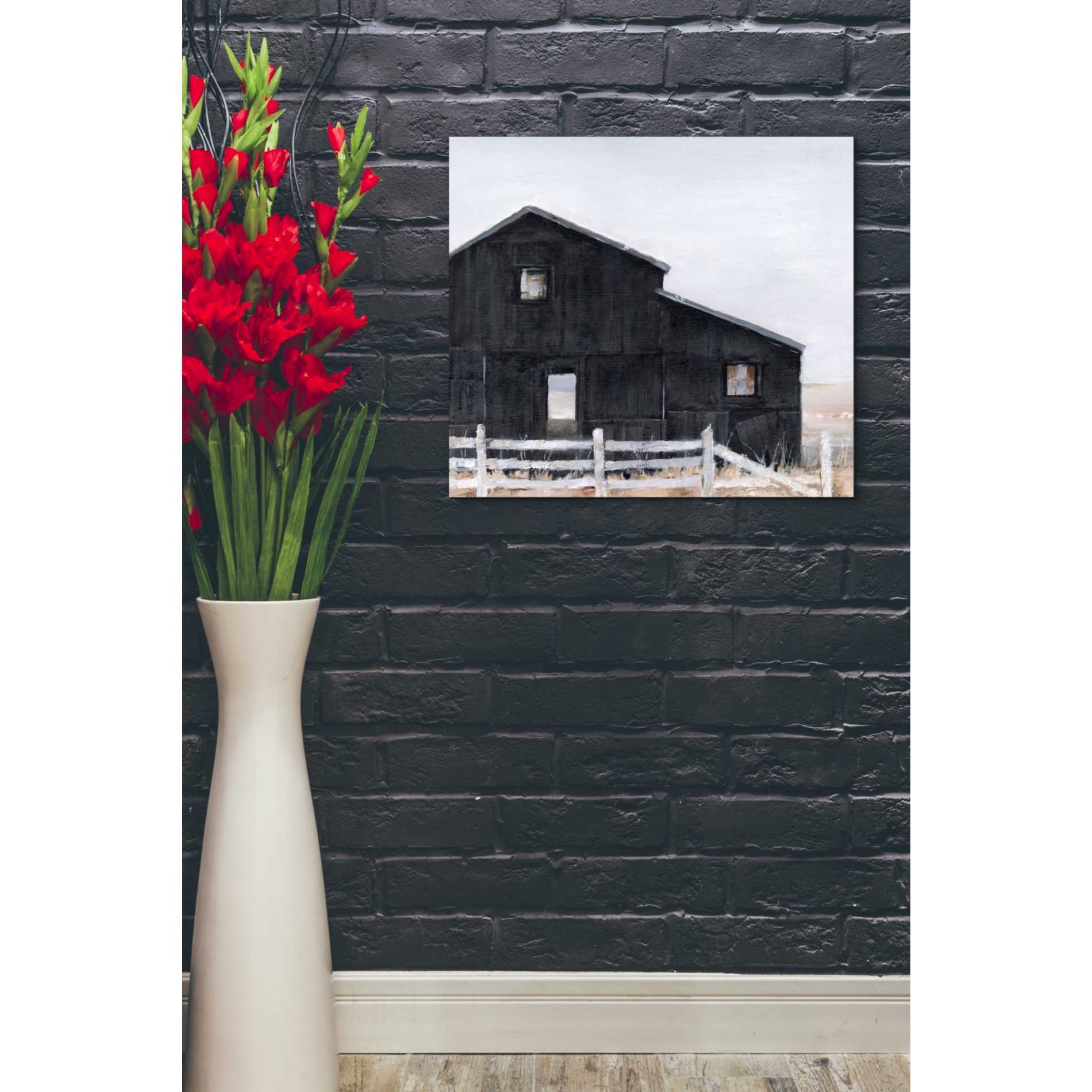 'Black Barn I' by Ethan Harper Giclee Canvas Wall Art
