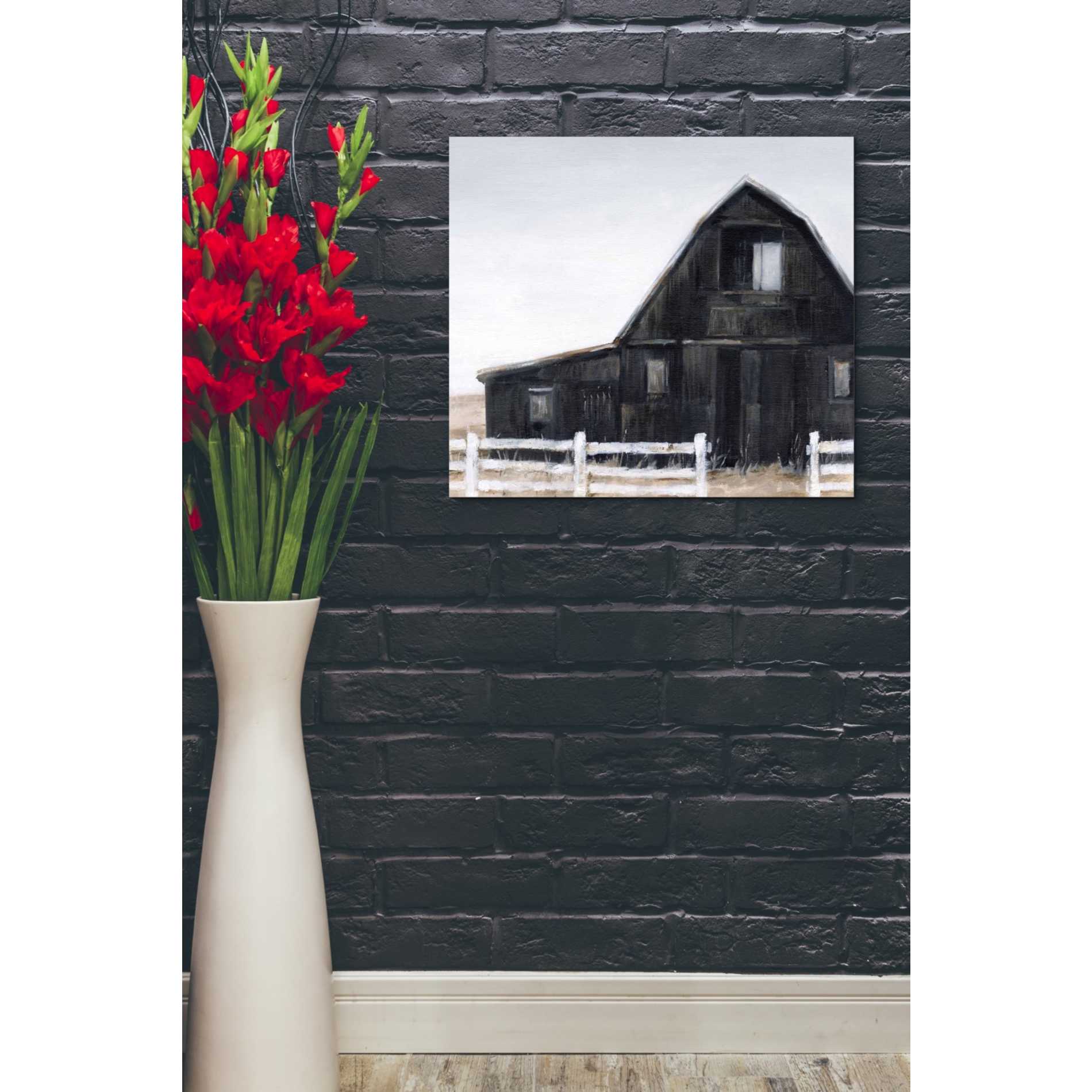 'Black Barn II' by Ethan Harper Giclee Canvas Wall Art