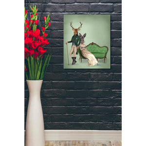 'Mr Deer and Mrs Rabbit' by Fab Funky Giclee Canvas Wall Art