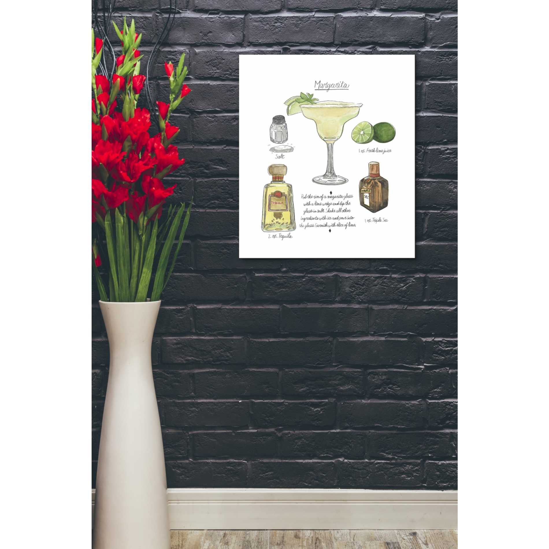 'Classic Cocktail - Margarita" by Naomi McCavitt. McCavitt Giclee Canvas Wall Art