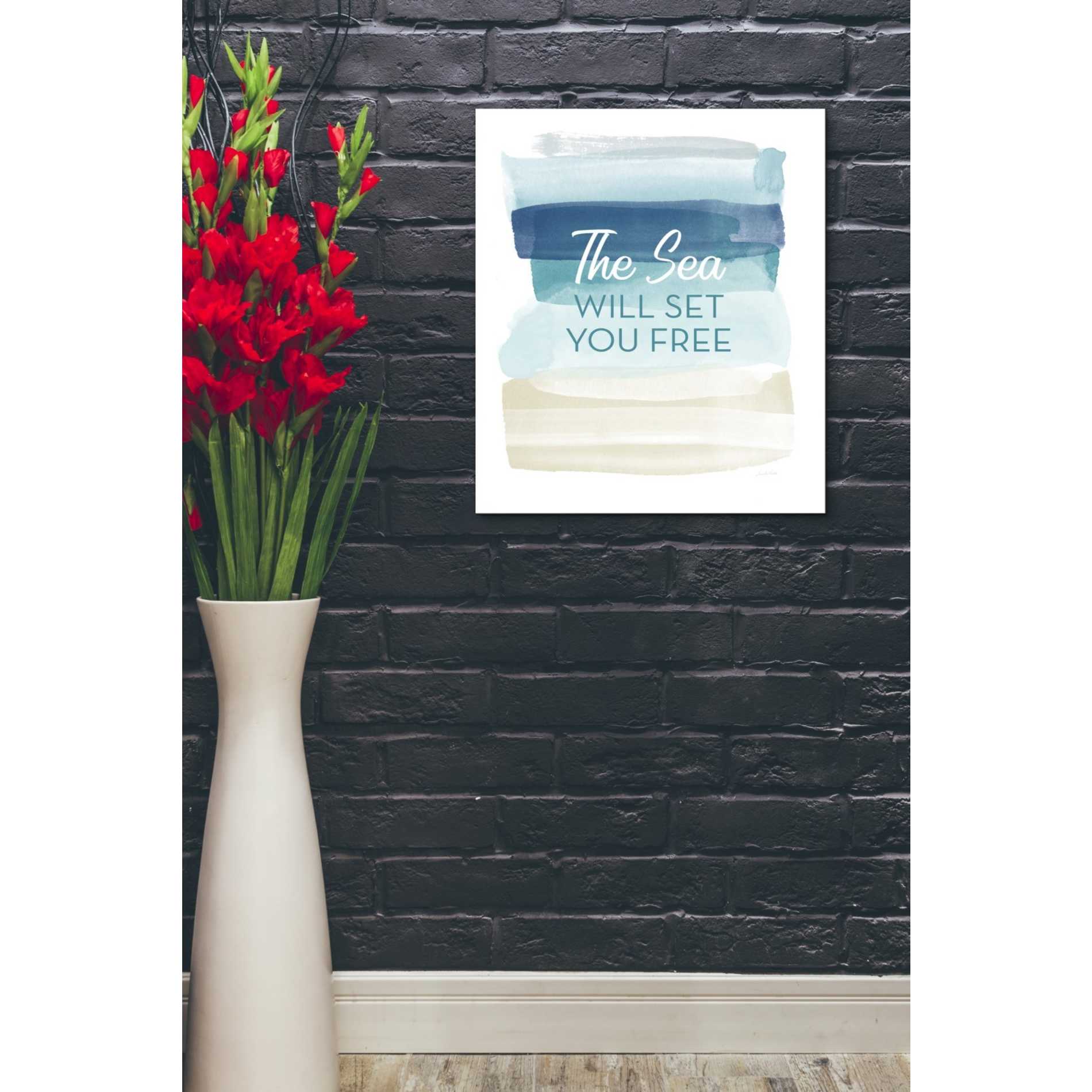 'Sea Will Set You Free' by Linda Woods, Canvas Wall Art,20 x 24