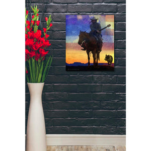 'American Cowgirl' by Chris Vest, Giclee Canvas Wall Art