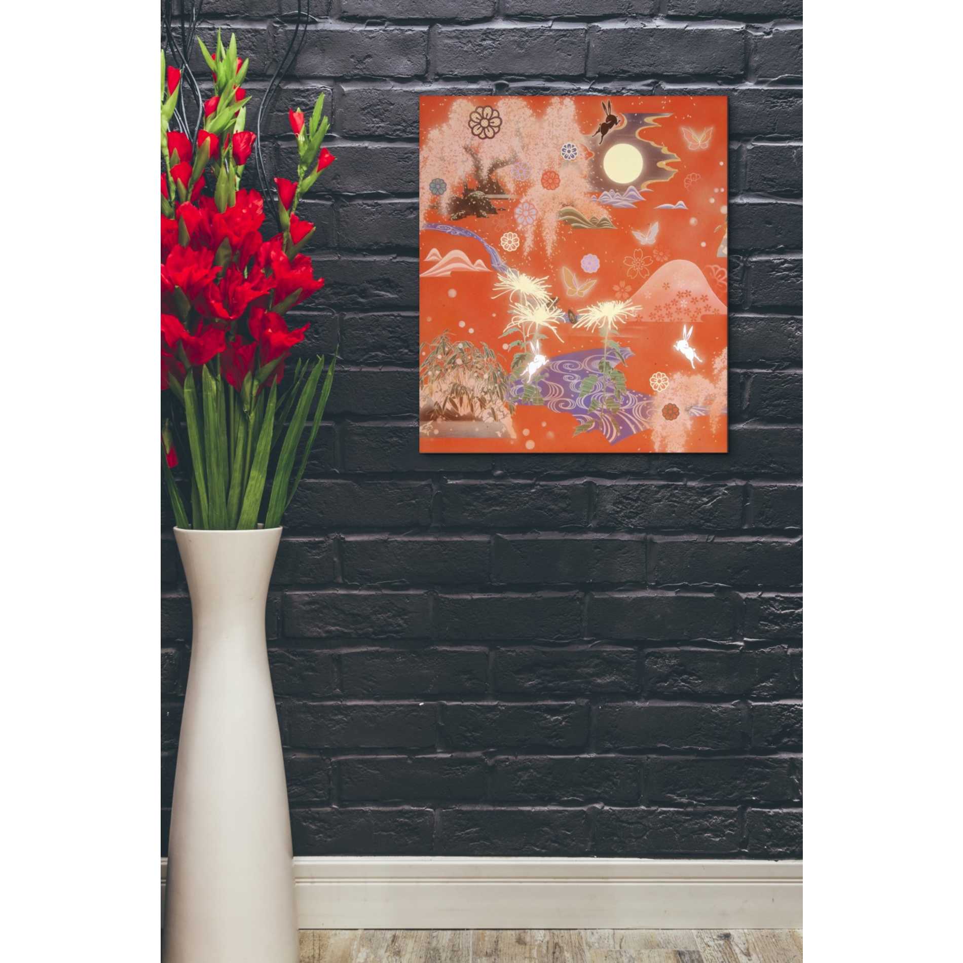'Moon and Rabbit' by Zigen Tanabe, Giclee Canvas Wall Art