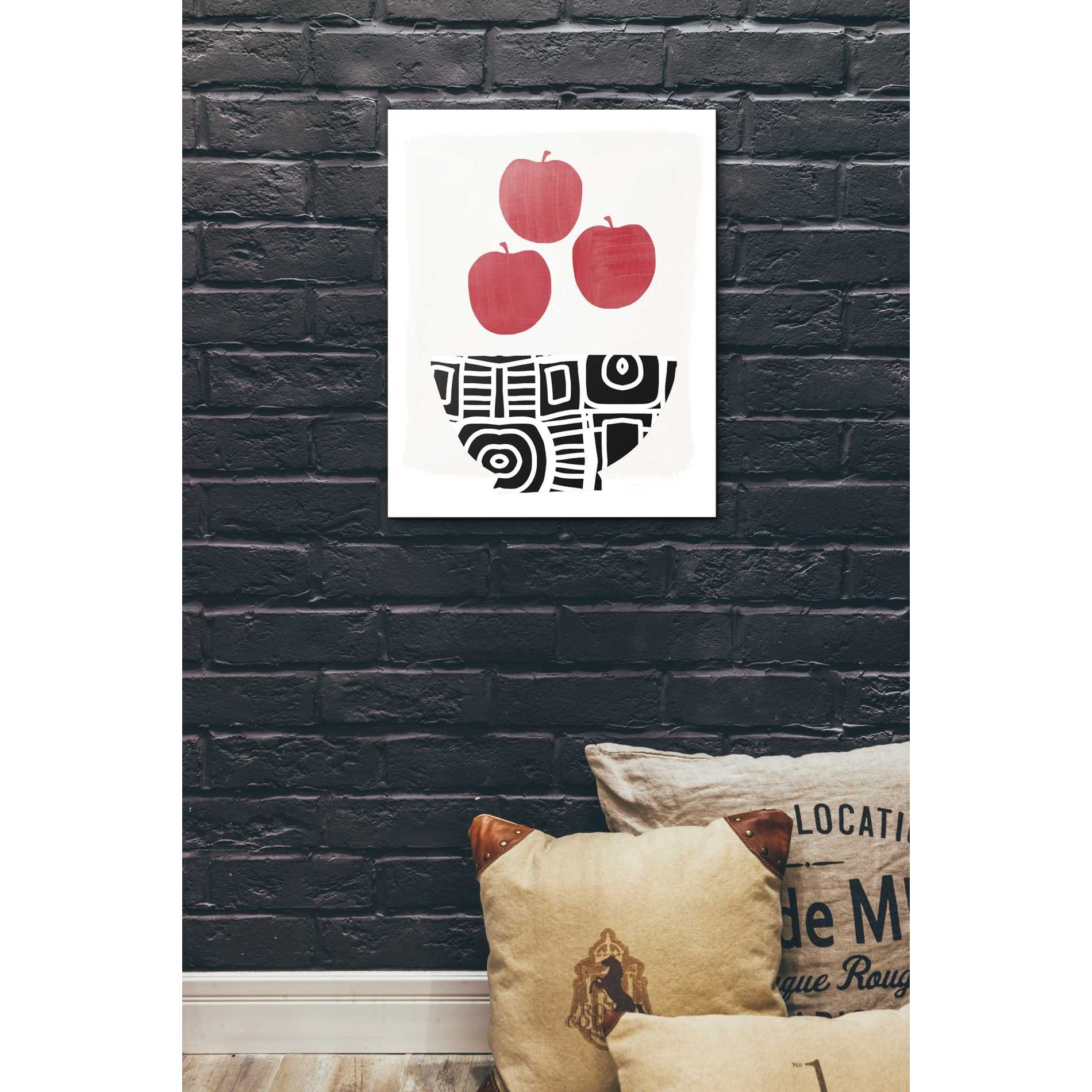 'Bowl of Apples' by Linda Woods, Canvas Wall Art,20 x 24