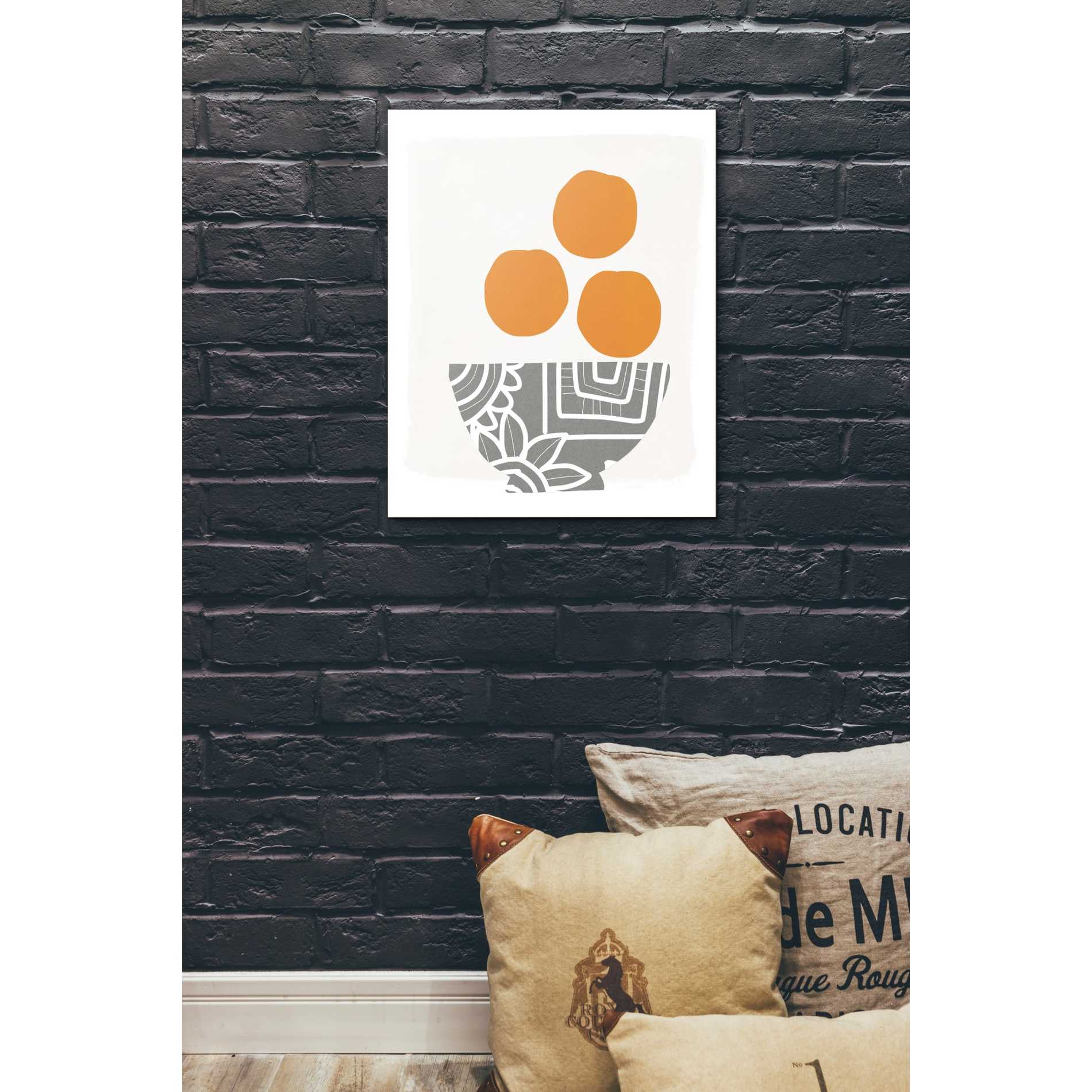 'Bowl of Oranges' by Linda Woods, Canvas Wall Art,20 x 24