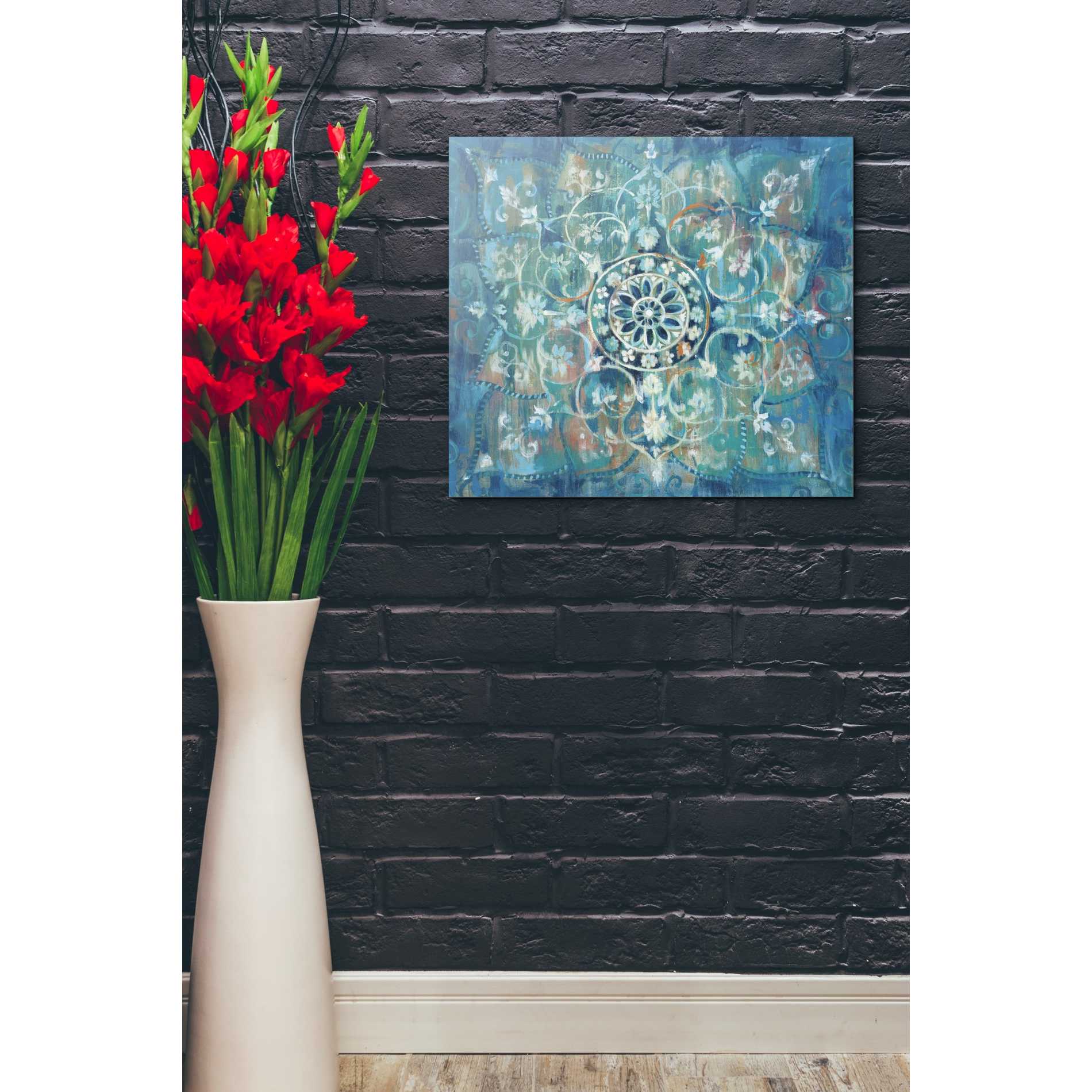 'Mandala in Blue I' by Danhui Nai, Canvas Wall Art,20 x 24