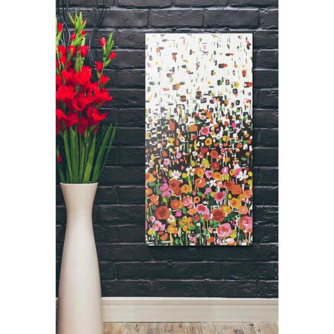 Image of 'Flower Shower' by Wild Apple Portfolio, Canvas Wall Art,20 x 40