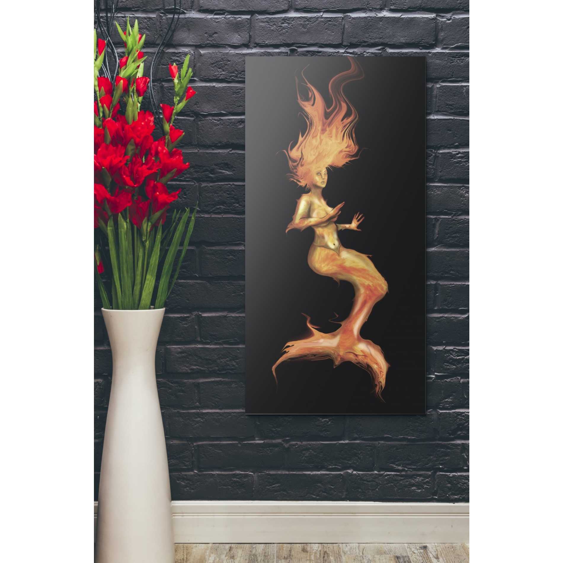 'Siren' by Michael StewArt, Canvas Wall Art,20 x 40