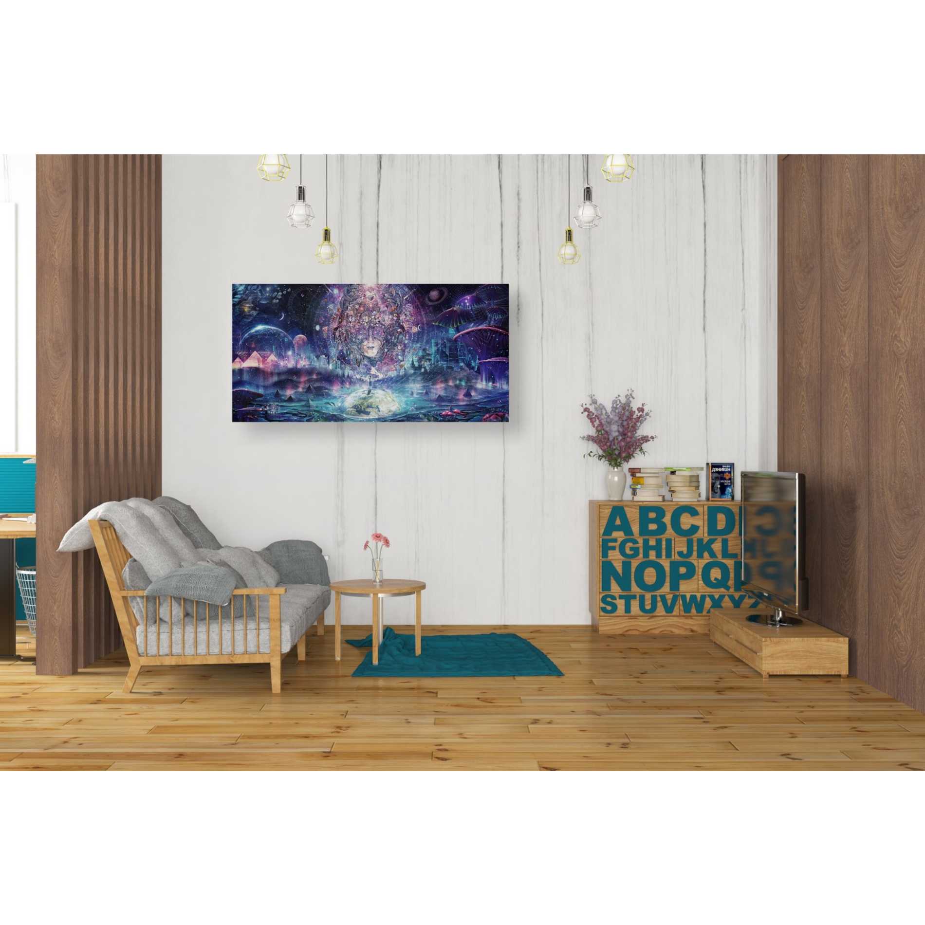 'Quest for the Peak Experience' by Cameron Gray, Canvas Wall Art,20 x 40