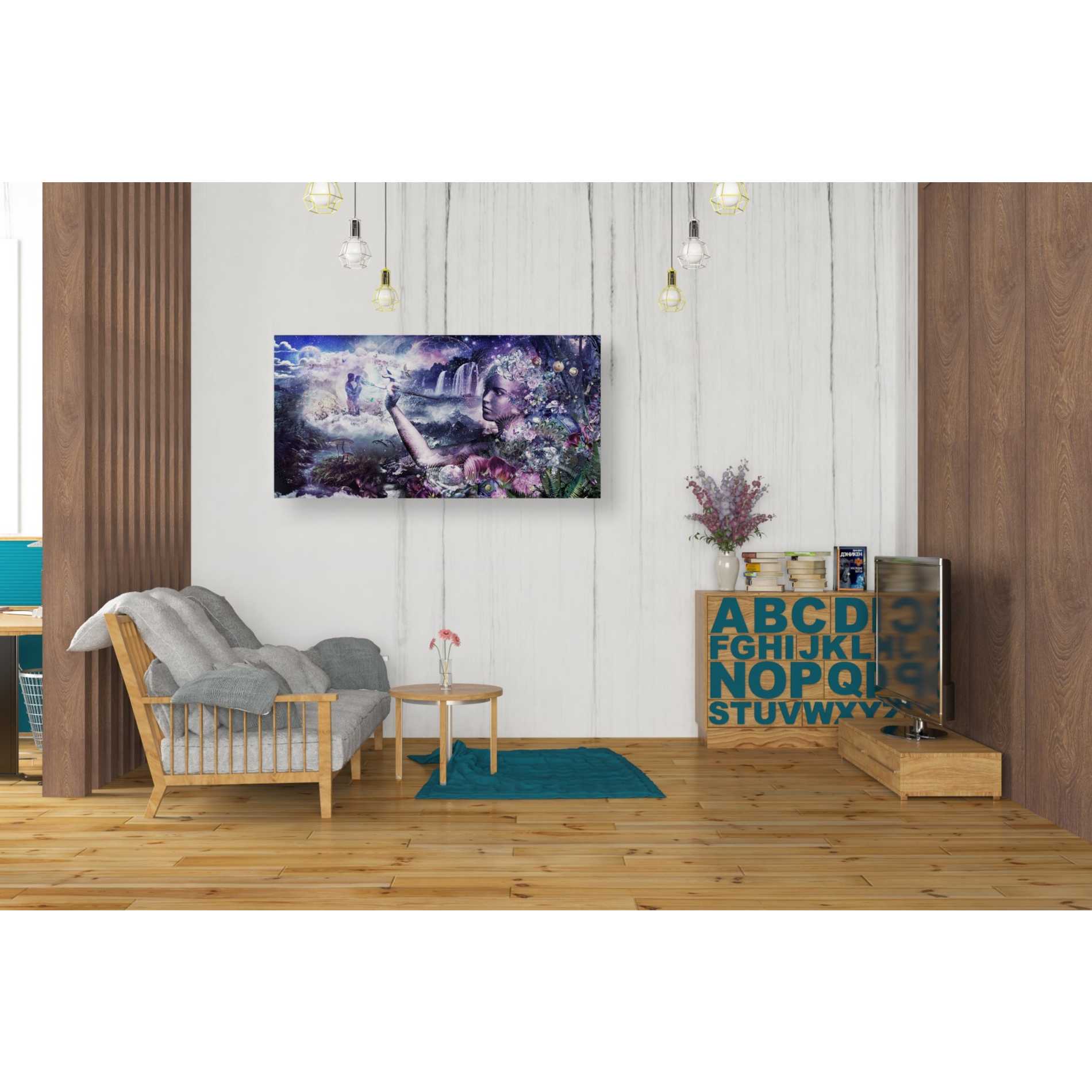 'The Painter' by Cameron Gray, Canvas Wall Art,20 x 40