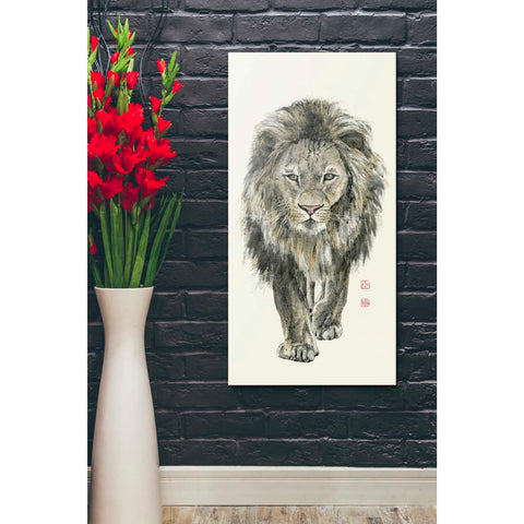 Image of 'Majestic King of the Jungle' by River Han, Canvas Wall Art,20 x 40