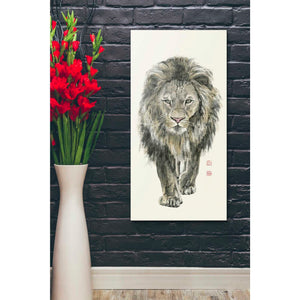 'Majestic King of the Jungle' by River Han, Canvas Wall Art,20 x 40