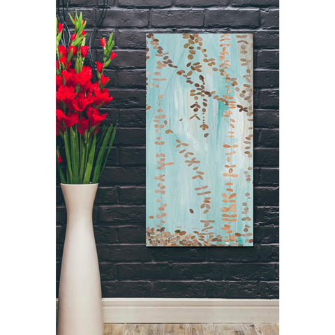 Image of 'Trailing Vines III Blue' by Candra Boggs, Canvas Wall Art,20 x 40