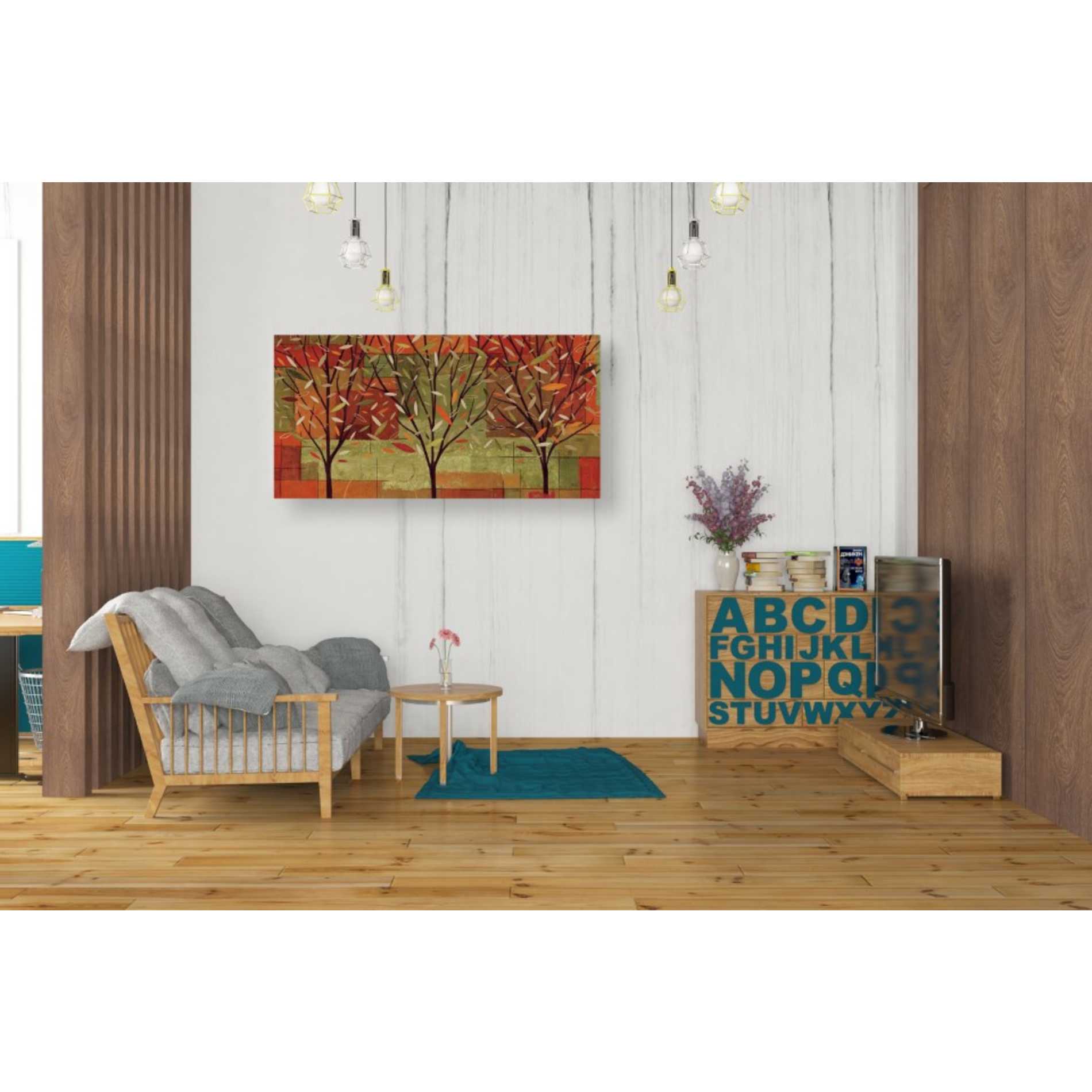 'Watercolor Forest II' by Veronique Charron, Canvas Wall Art,40 x 20