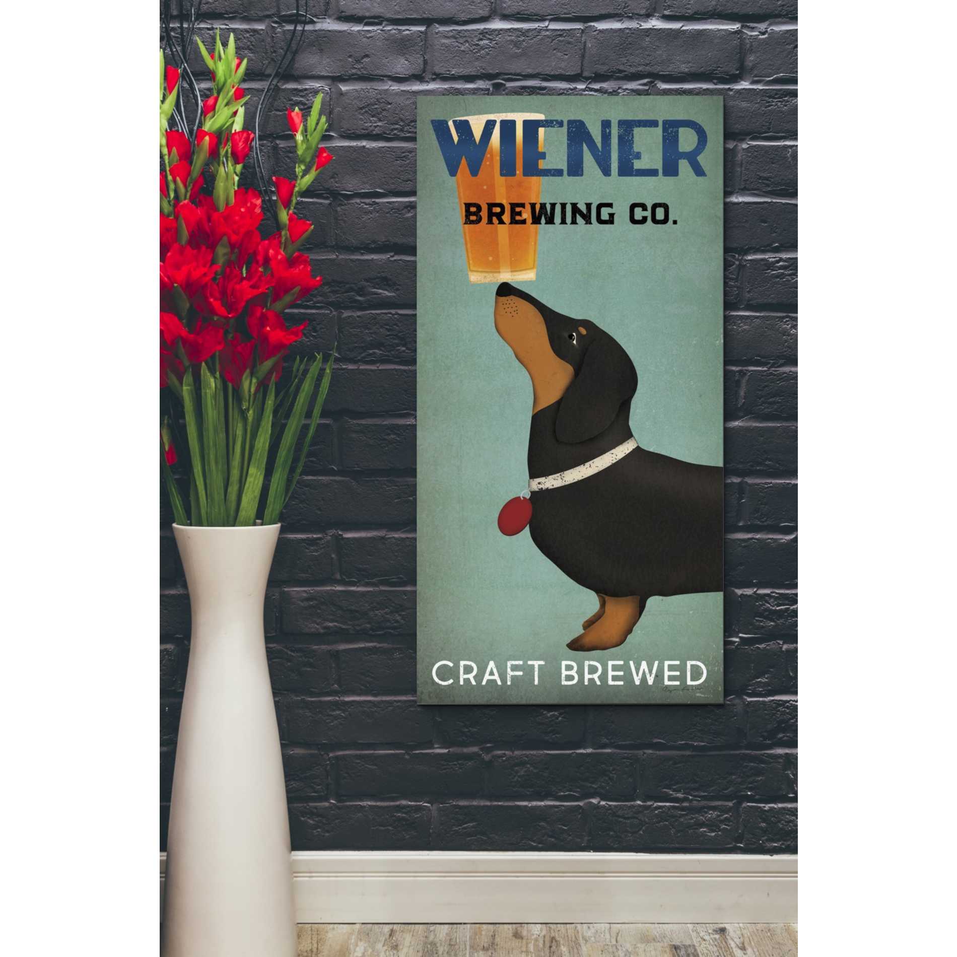 'Wiener Brewing Co' by Ryan Fowler, Canvas Wall Art,20 x 40