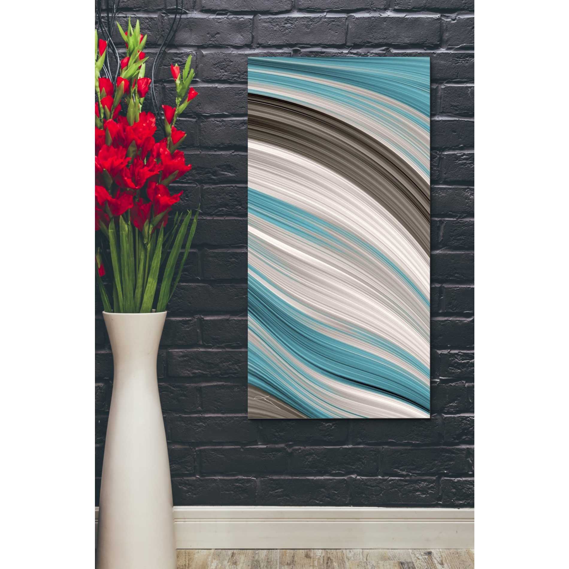 'Aqua Sweep II' by James Burghardt Giclee Canvas Wall Art