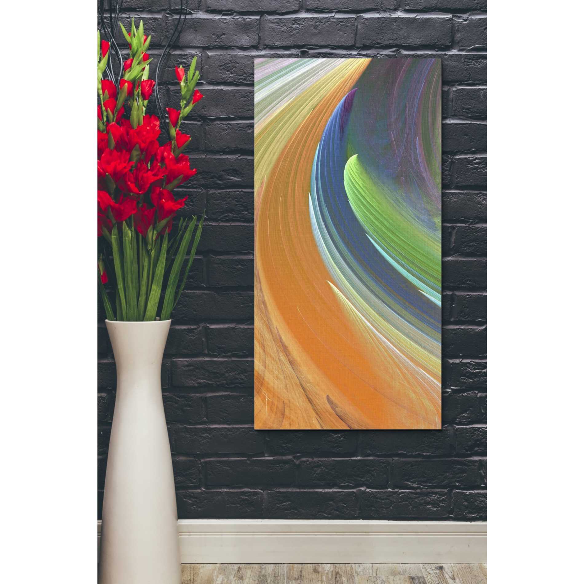 'Wind Waves IV' by James Burghardt, Canvas Wall Art,20 x 40