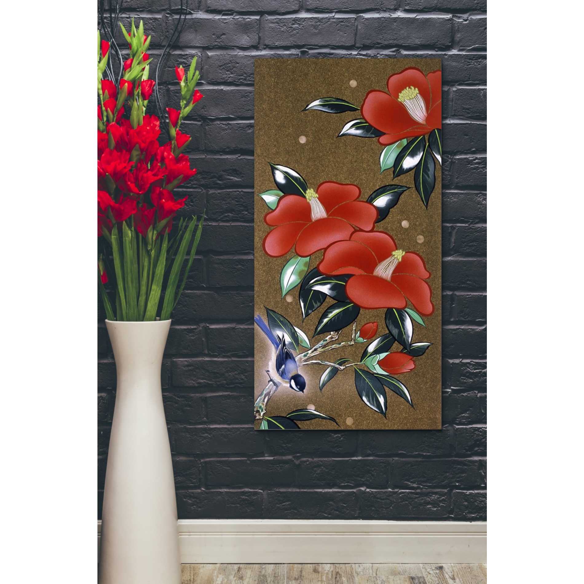 'Camellia L' by Zigen Tanabe, Giclee Canvas Wall Art