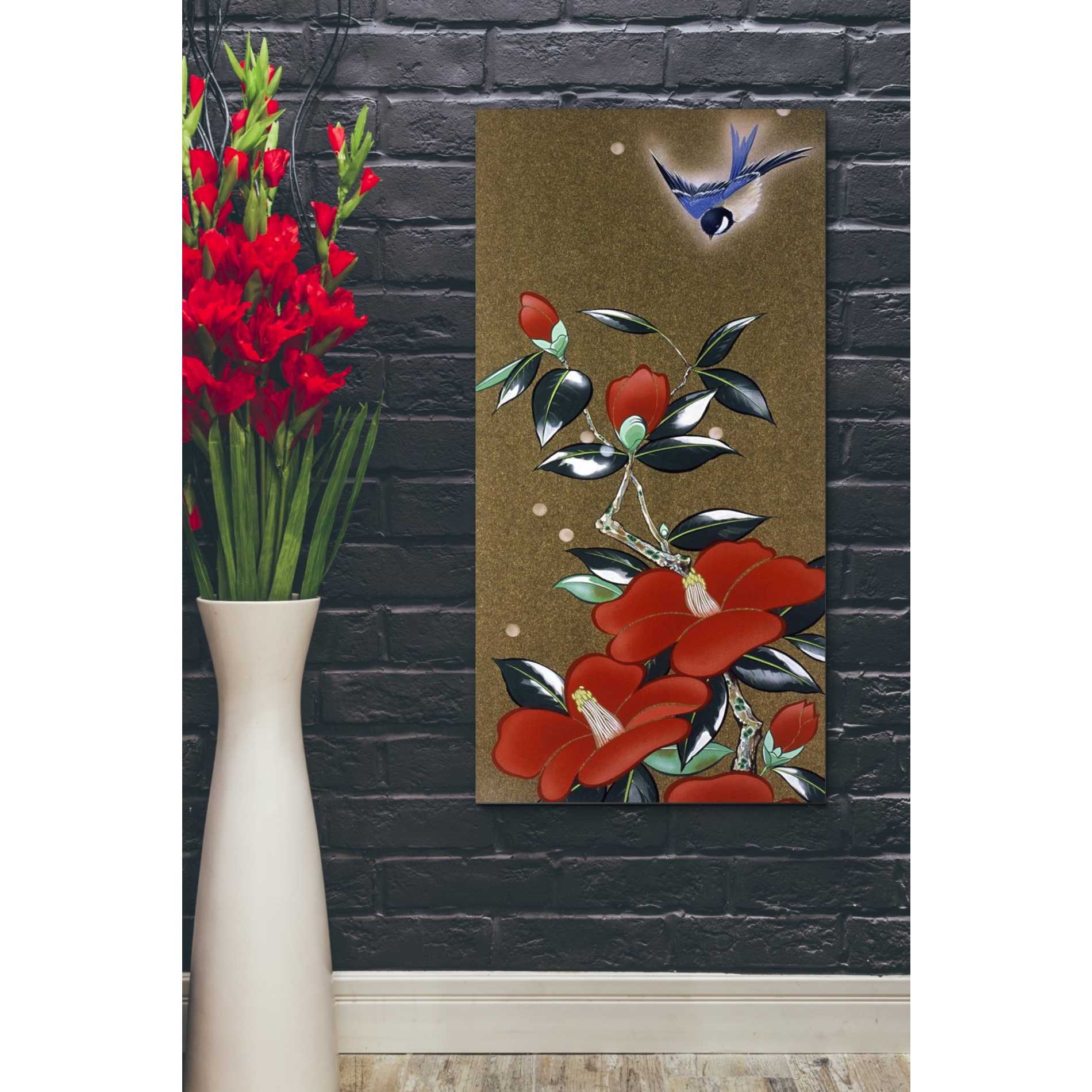 'Camellia R' by Zigen Tanabe, Giclee Canvas Wall Art