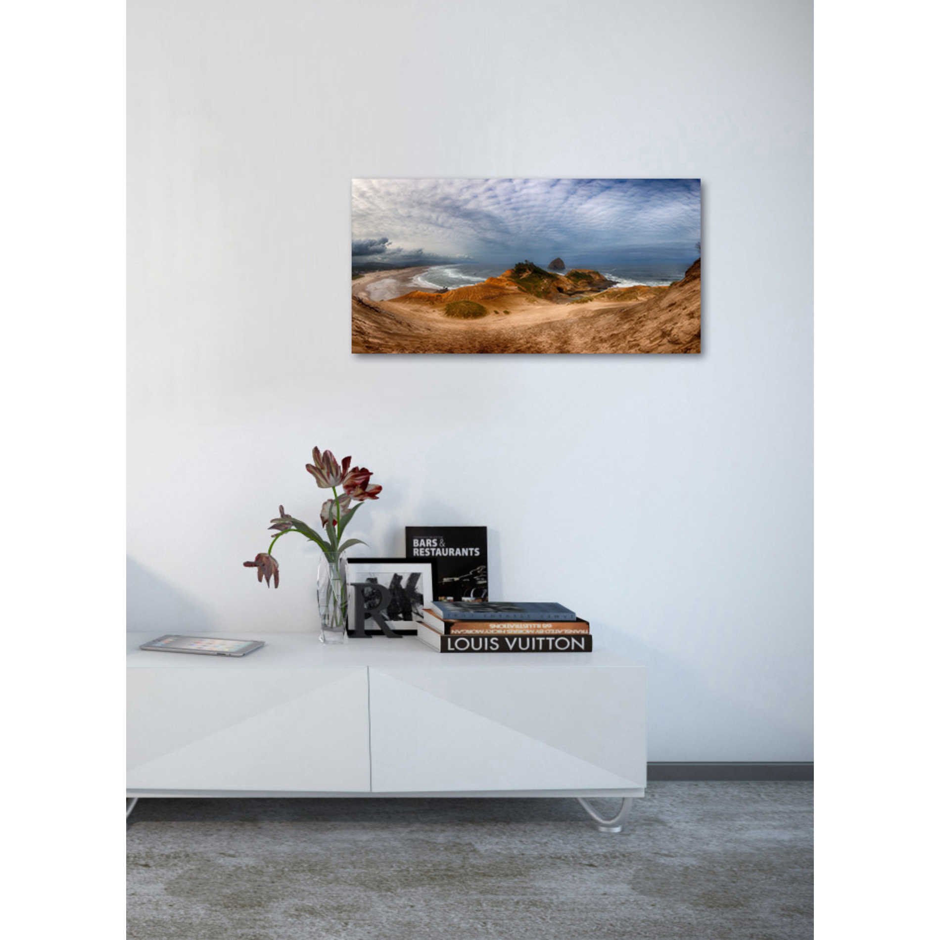 'Kiwanda' by Darren White, Canvas Wall Art,20 x 40