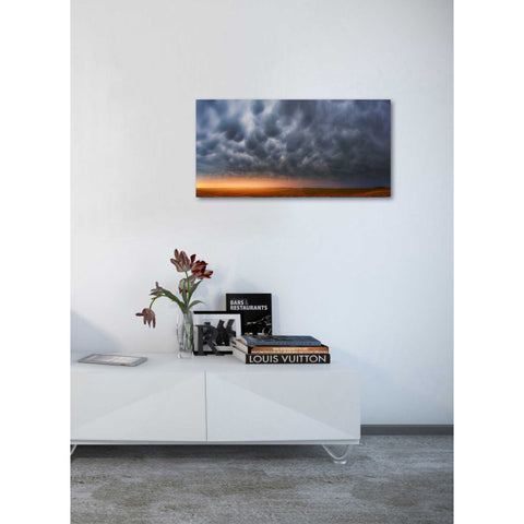 Image of 'Mammatus Over Madrid' by Darren White, Canvas Wall Art,20 x 40