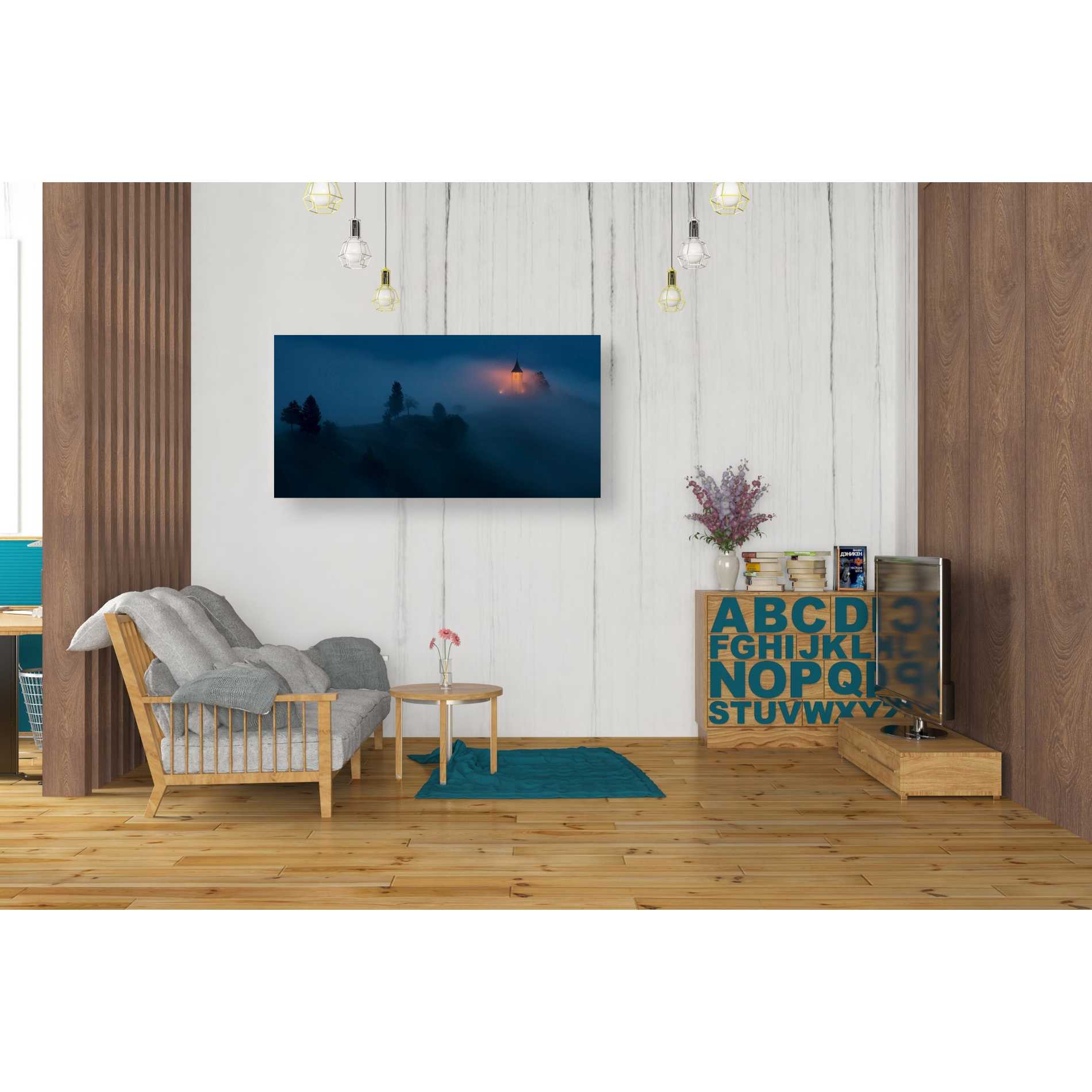 'Fog Rolls In' by Larry Malvin, Canvas Wall Art,20 x 40