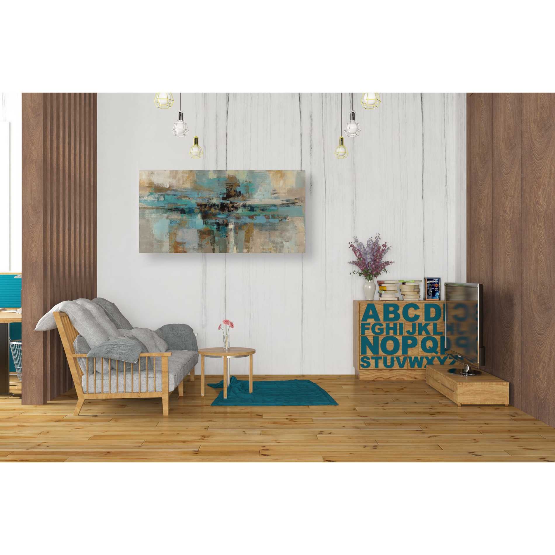 'Morning Fjord' by Silvia Vassileva, Canvas Wall Art,20 x 40