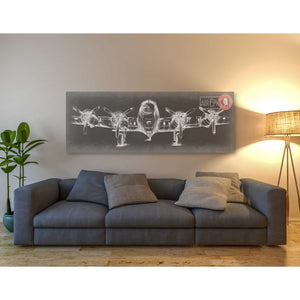 'Aeronautic Collection F' by Ethan Harper Canvas Wall Art,20 x 60