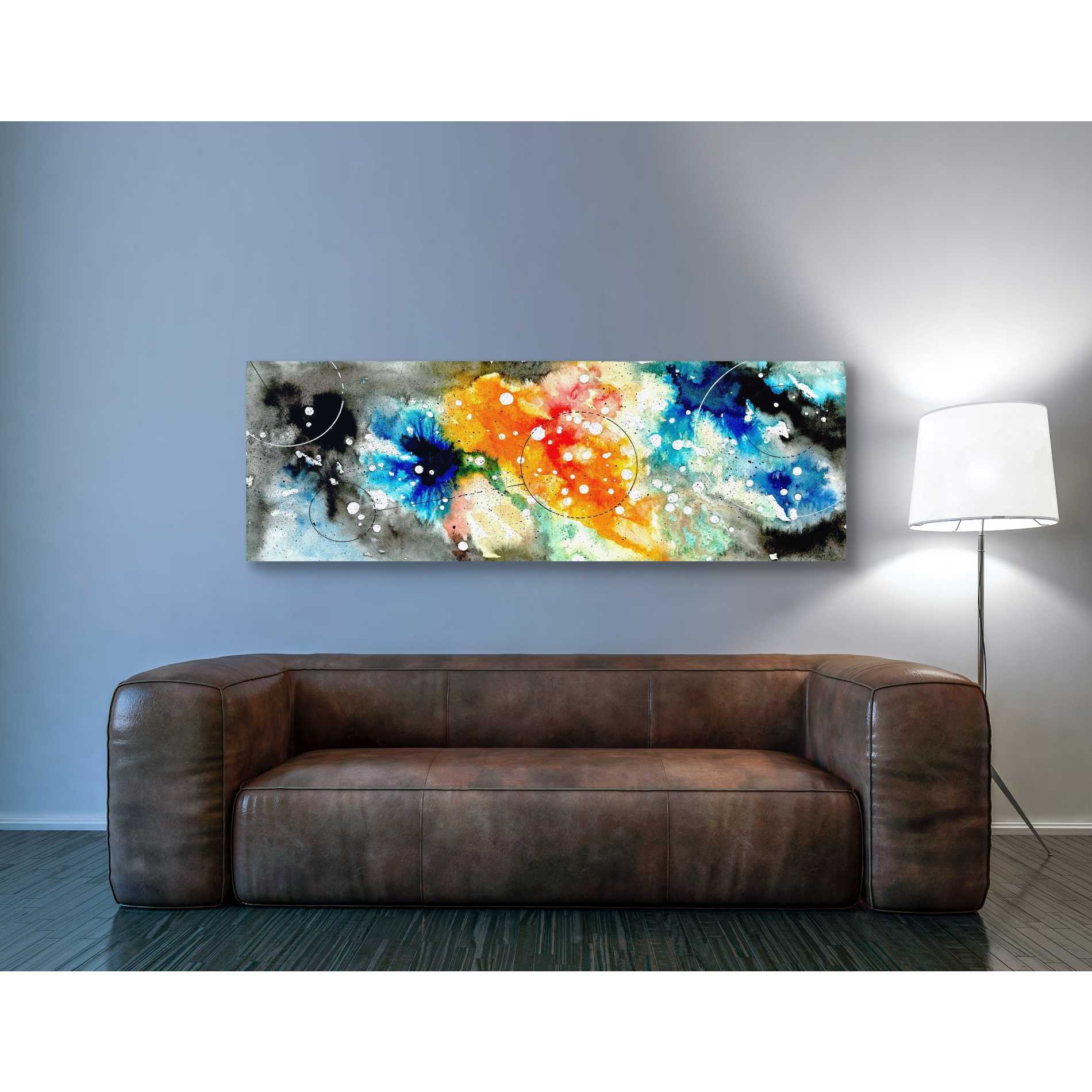 'Watercolor Nebula 1.0' by Craig Snodgrass, Canvas Wall Art,20 x 60