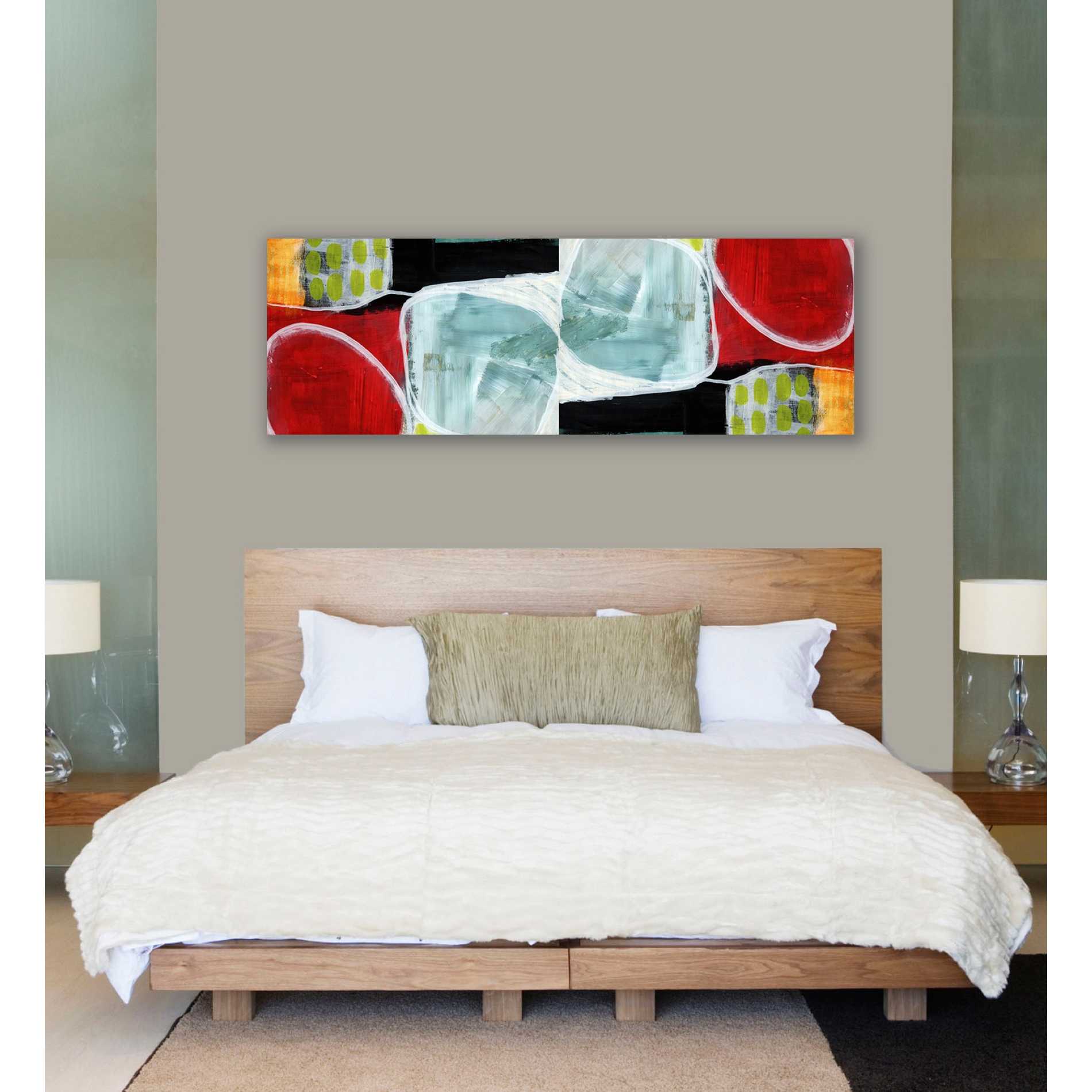 'Intersection 372' by Linda Woods, Canvas Wall Art,20 x 60