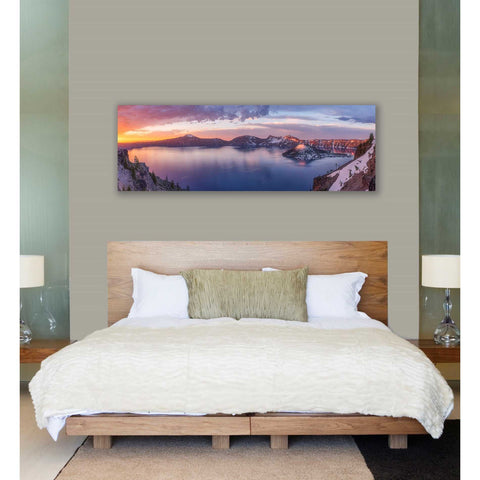 Image of 'Volcanic Sunset' by Darren White, Canvas Wall Art,20 x 60