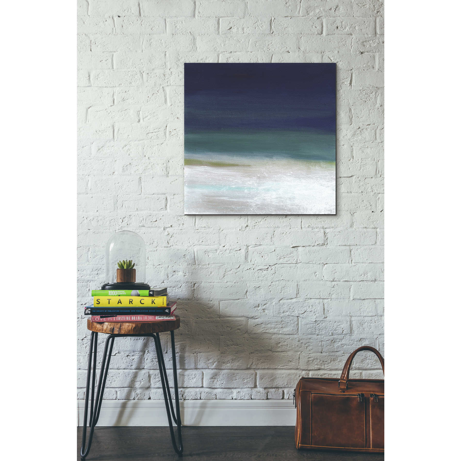 'Beach IV' by Linda Woods, Canvas Wall Art,26 x 26
