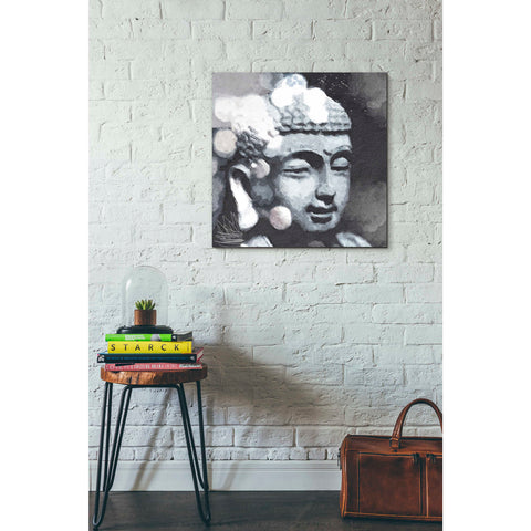 'Peaceful Buddha III' by Linda Woods, Canvas Wall Art,26 x 26