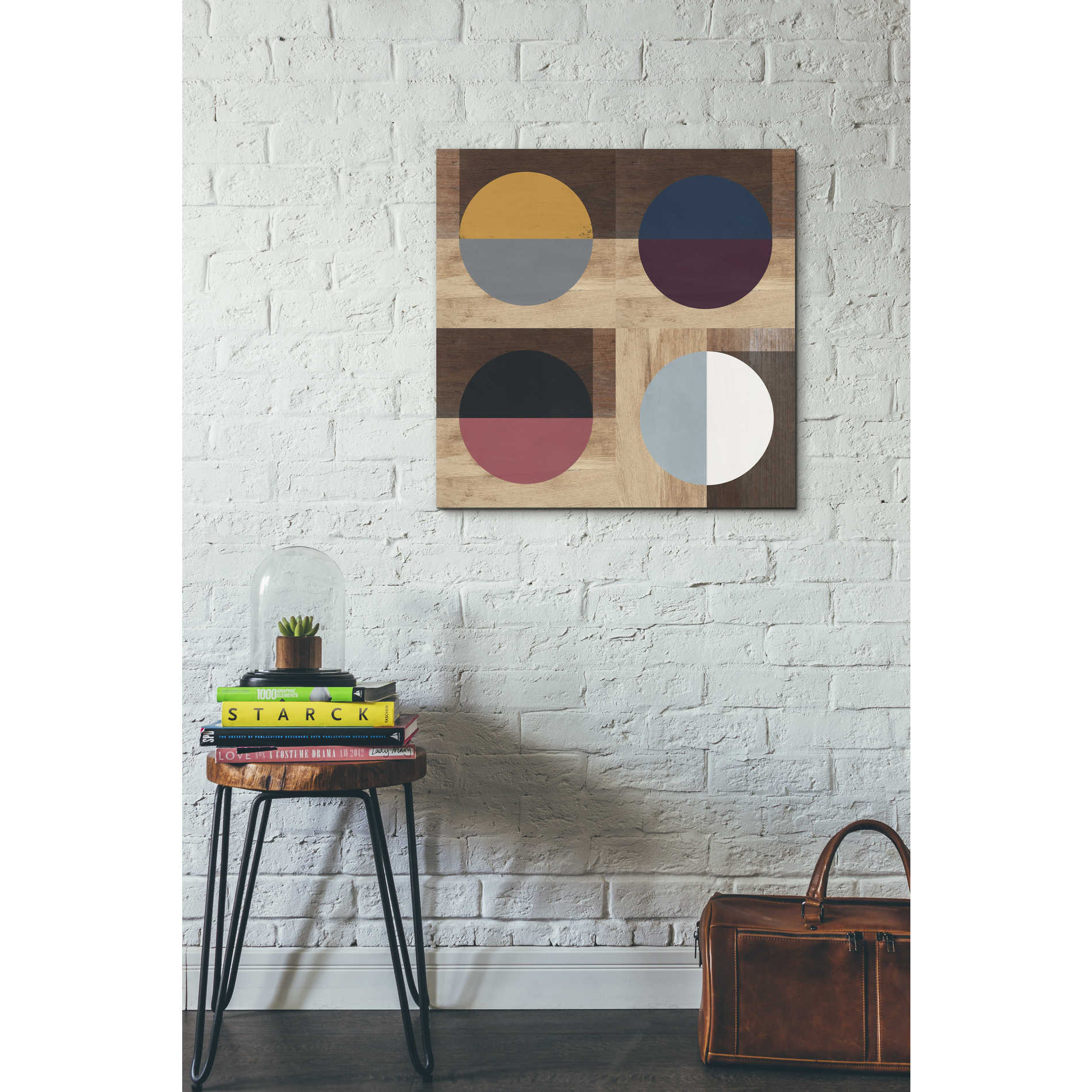 'Mod Squad' by Linda Woods, Canvas Wall Art,26 x 26