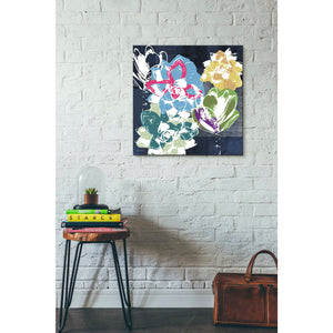 'Colorful Succulents II' by Linda Woods, Canvas Wall Art,26 x 26