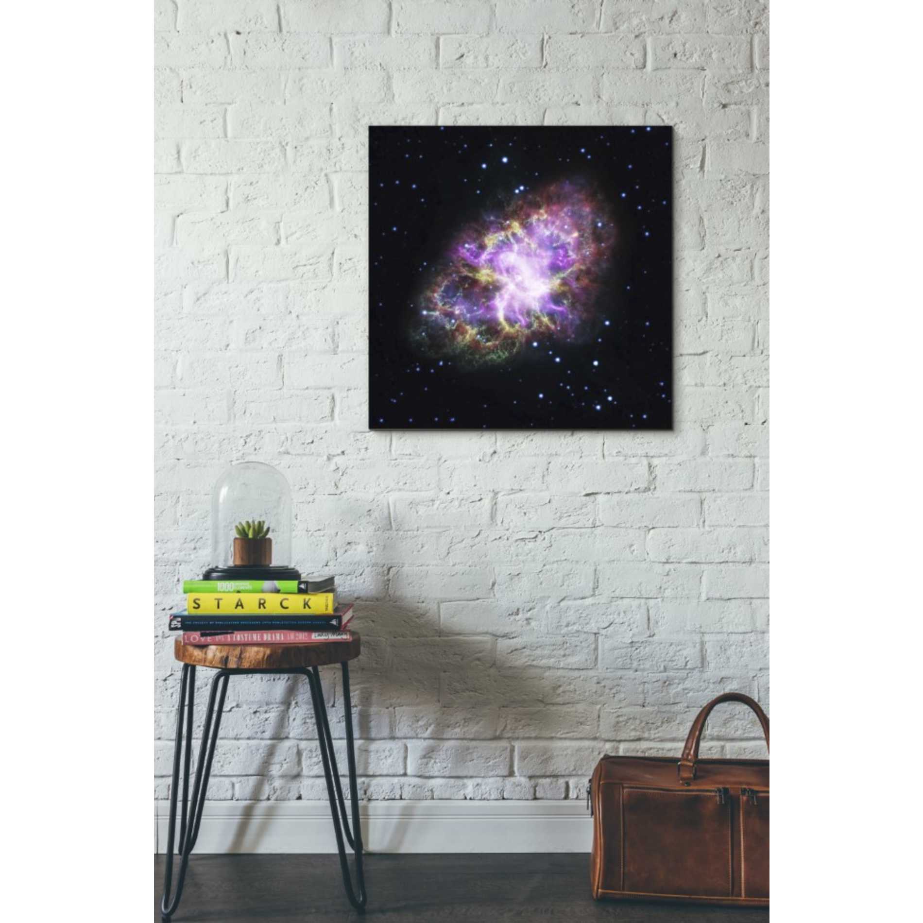 'Crab Nebula Multi-Wavelengths' Hubble Space Telescope Canvas Wall Art,26 x 26