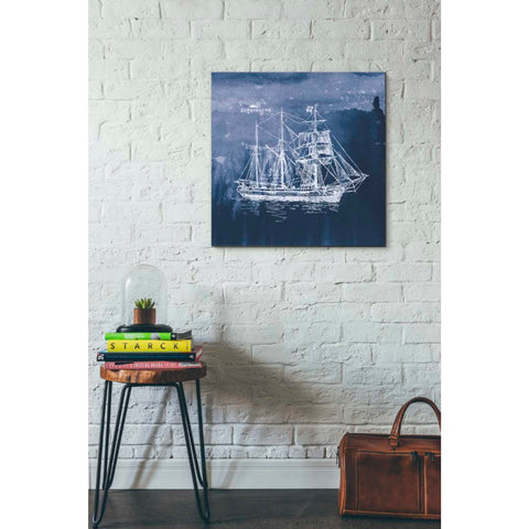 Image of 'Sailing Ships III' by Wild Apple Portfolio, Canvas Wall Art,26 x 26