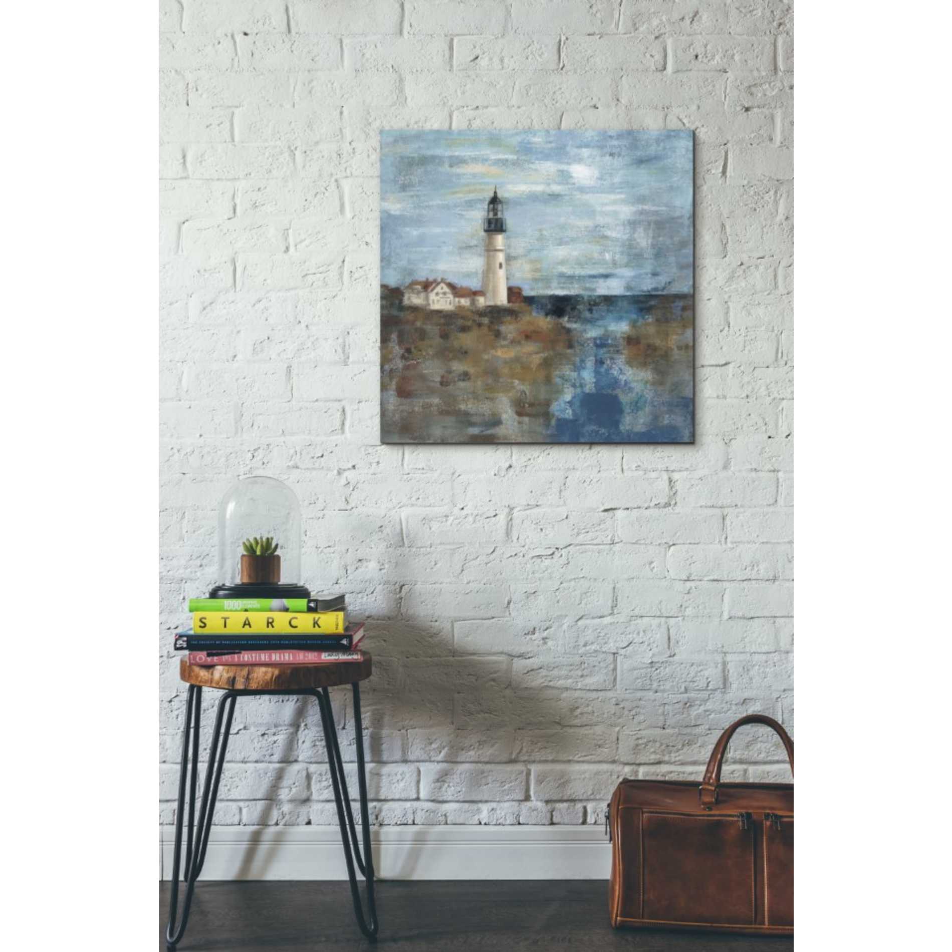 'Lighthouse Dream' by Silvia Vassileva, Canvas Wall Art,26 x 26