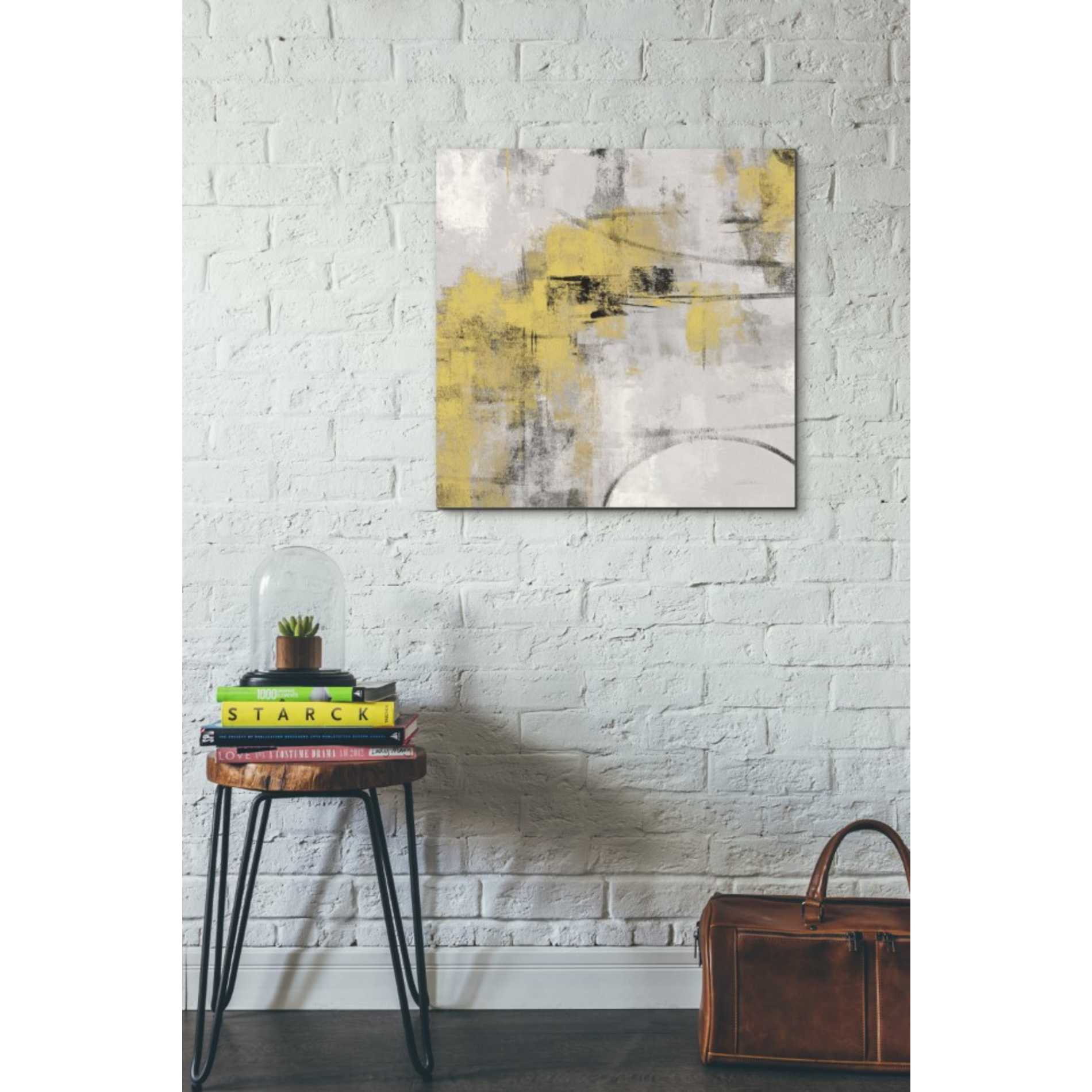 'Stone Gardens II Yellow' by Silvia Vassileva, Canvas Wall Art,26 x 26