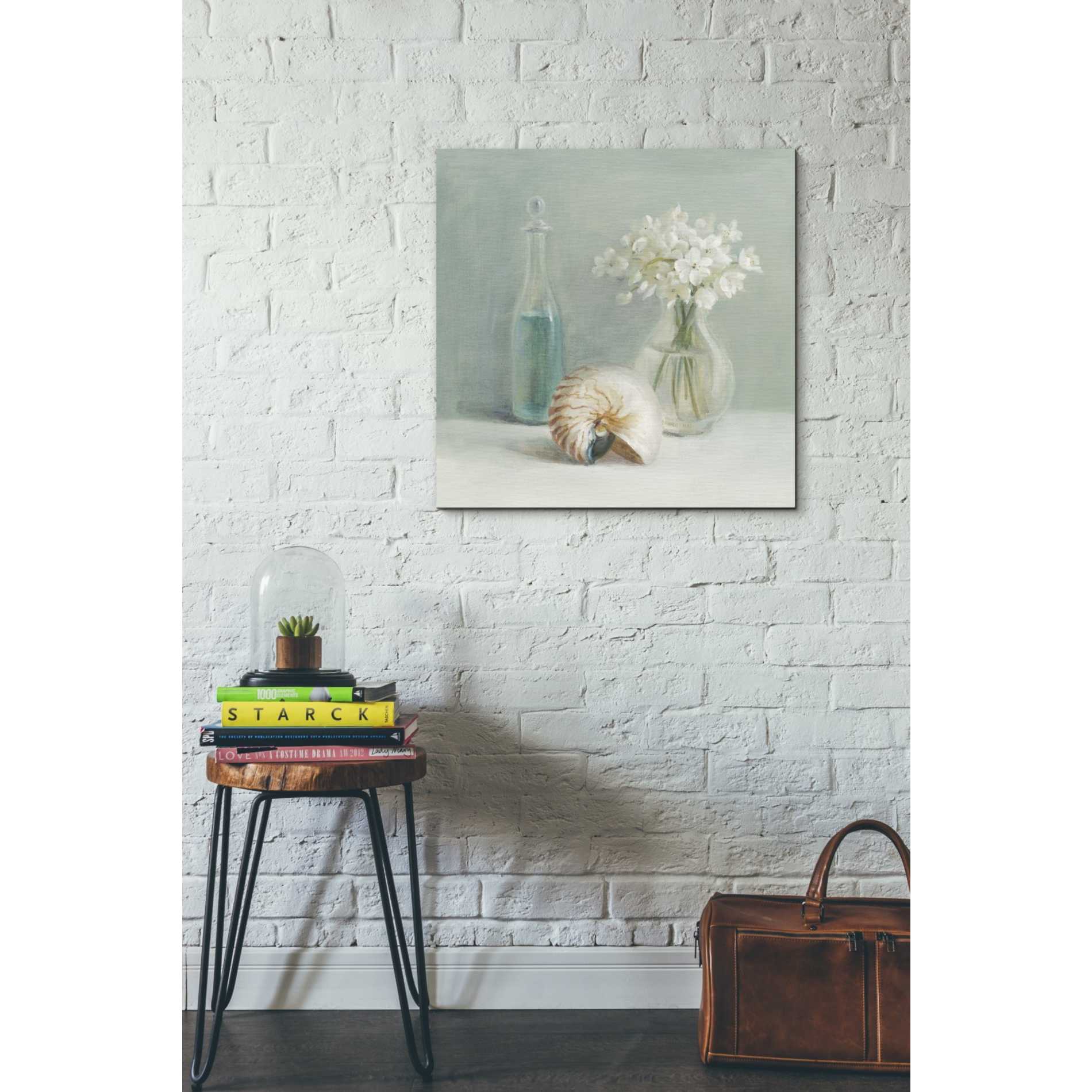 'White Flower Spa' by Danhui Nai, Canvas Wall Art,26 x 26