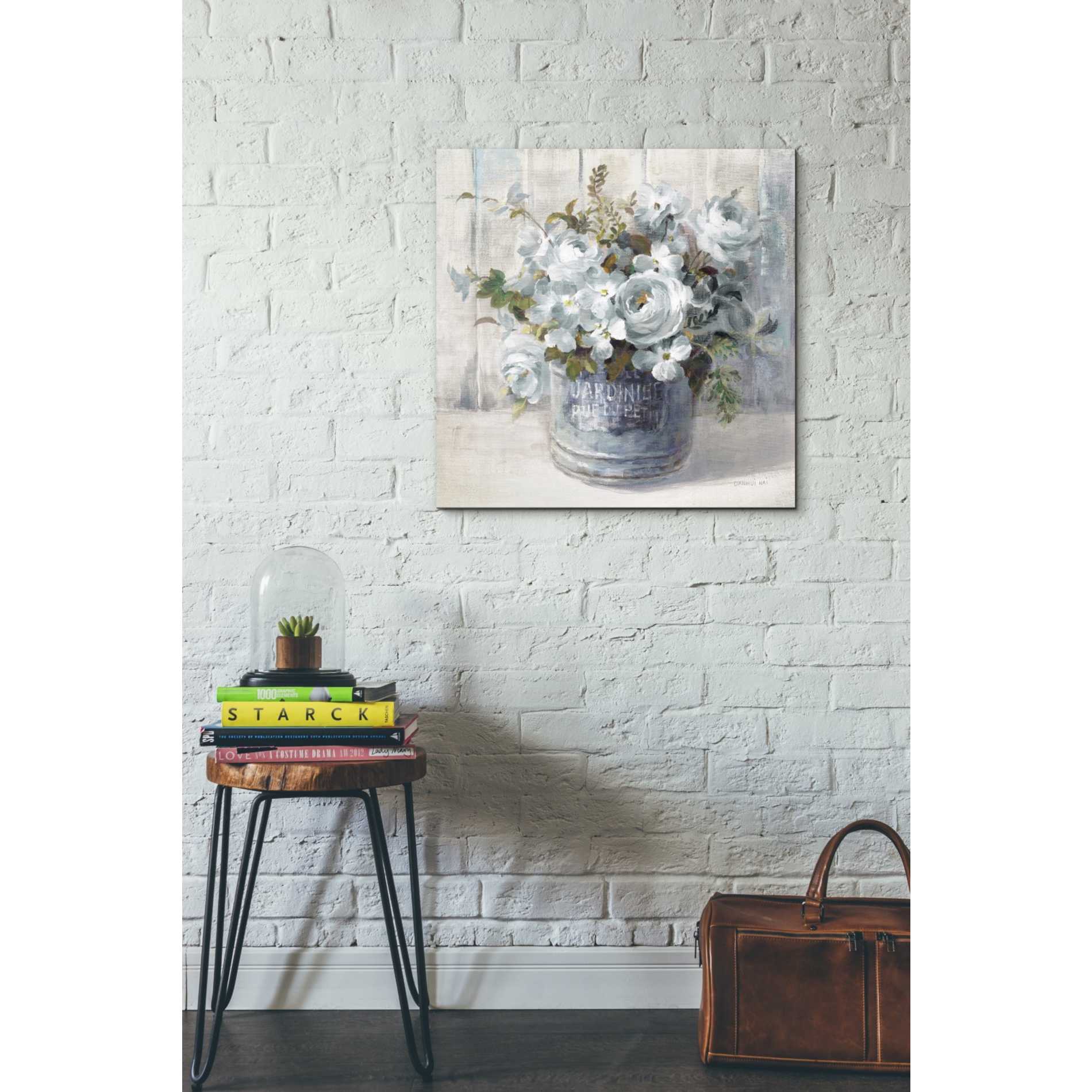 'Garden Blooms I Blue Crop' by Danhui Nai, Canvas Wall Art,26 x 26