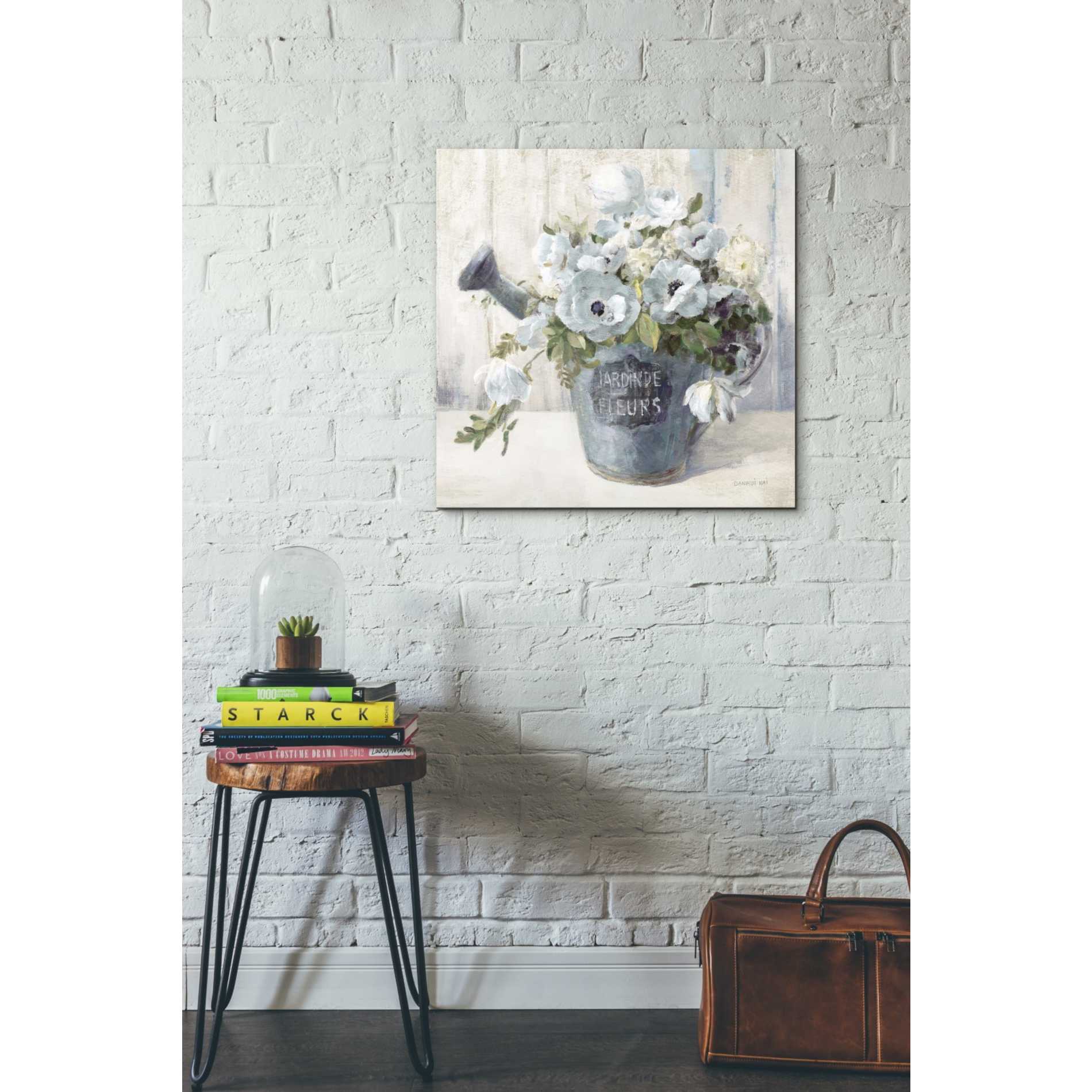 'Garden Blooms II Blue Crop' by Danhui Nai, Canvas Wall Art,26 x 26