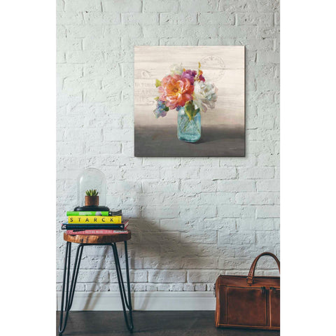 Image of 'French Cottage Bouquet I Mothers' by Danhui Nai, Canvas Wall Art,26 x 26