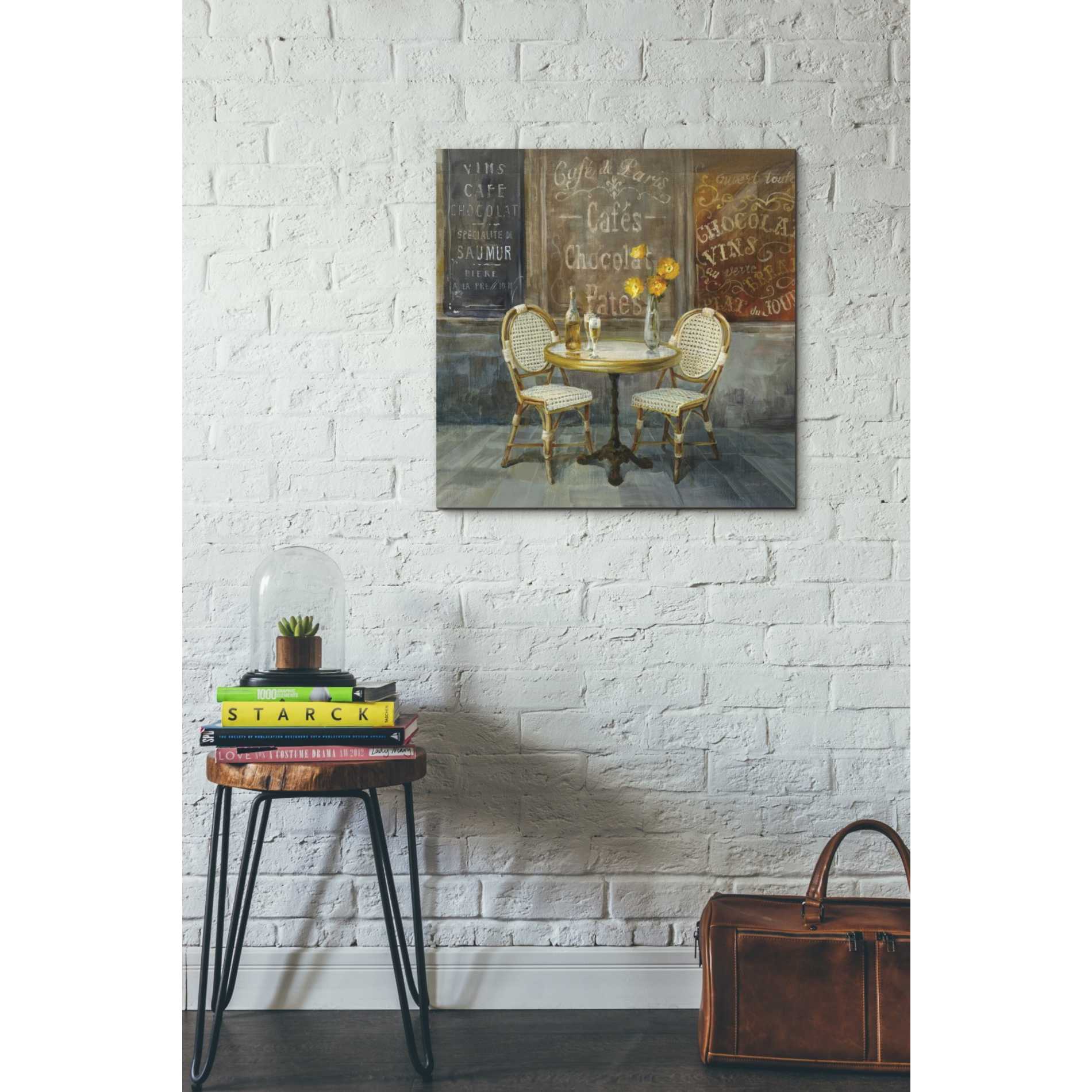 'French Cafe' by Danhui Nai, Canvas Wall Art,26 x 26