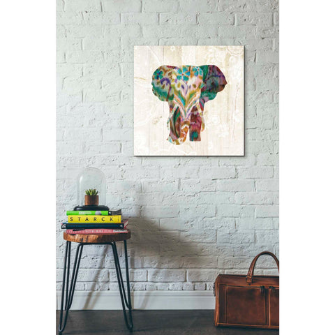 Image of 'Boho Paisley Elephant III' by Danhui Nai, Canvas Wall Art,26 x 26
