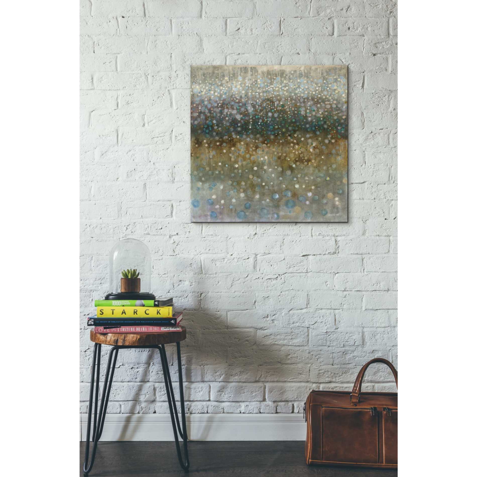 'Abstract Rain' by Danhui Nai, Canvas Wall Art,26 x 26