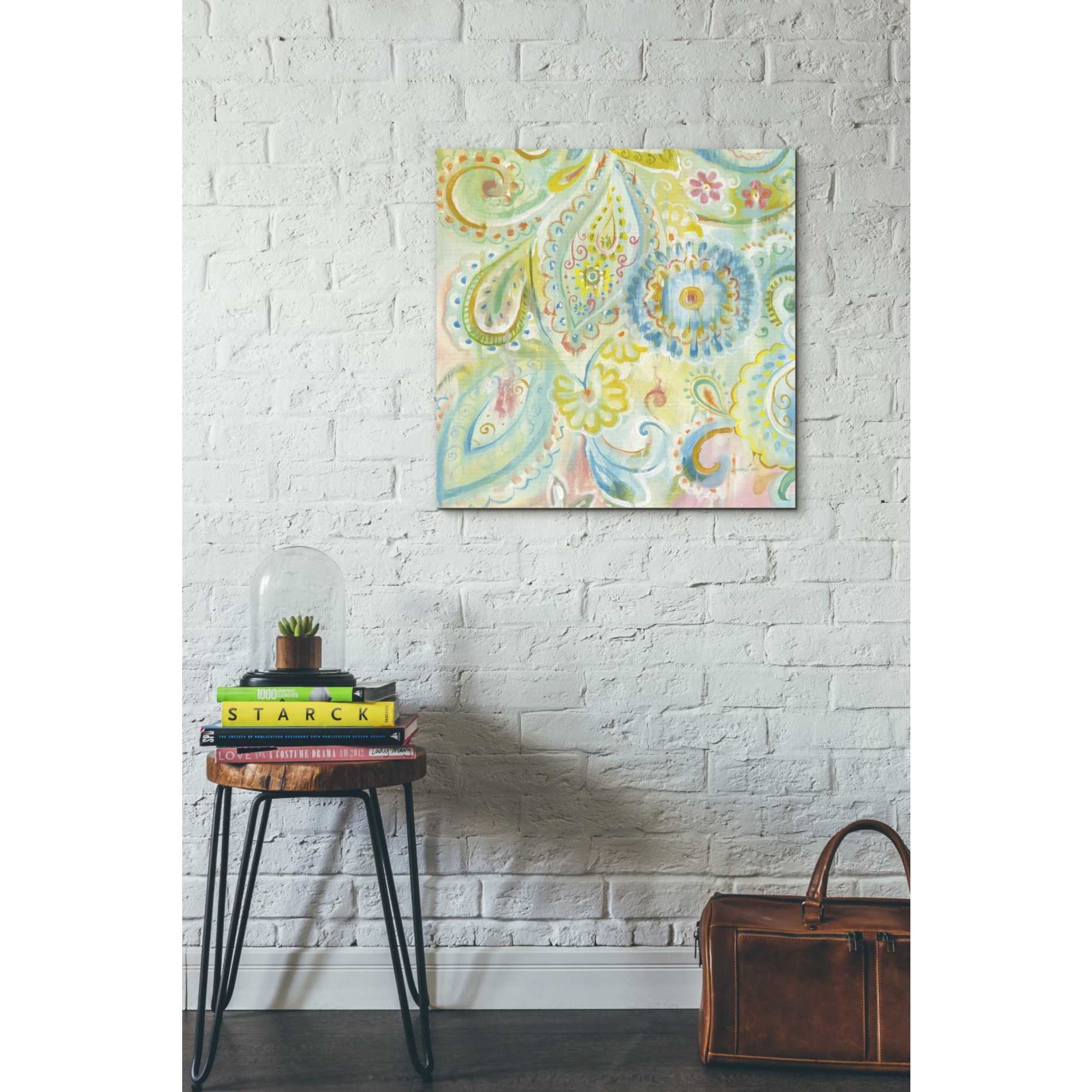 'Spring Dream Paisley XII' by Danhui Nai, Canvas Wall Art,26 x 26