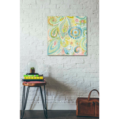 Image of 'Spring Dream Paisley XII' by Danhui Nai, Canvas Wall Art,26 x 26